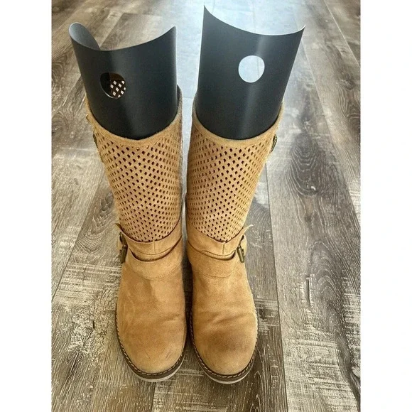 Sundance Women’s Leather Boots Size 38 (7.5-8) Tan - Picture 2 of 12